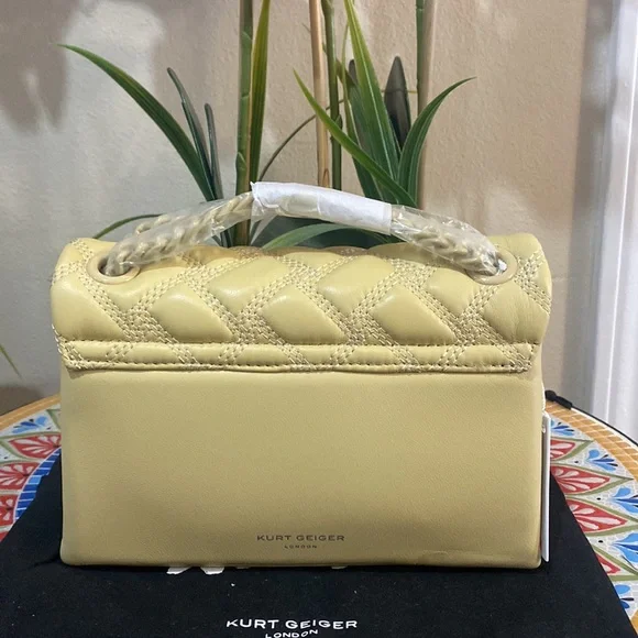 Kurt Geiger London Solid Quilted Mini Kensington Drench Crossbody Bag